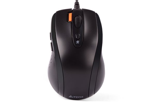 Миша дротова безшумна, V-Track, USB, 1600 dpi A4Tech N-70FXS чорний