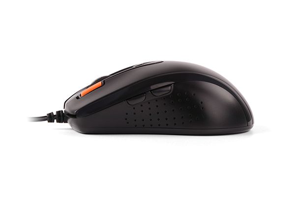 Миша дротова безшумна, V-Track, USB, 1600 dpi A4Tech N-70FXS чорний — фото 2