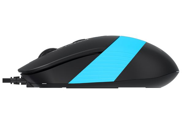 Миша дротова Fstyler, USB, 1600 dpi, чорний + синій A4Tech FM10 — фото 3