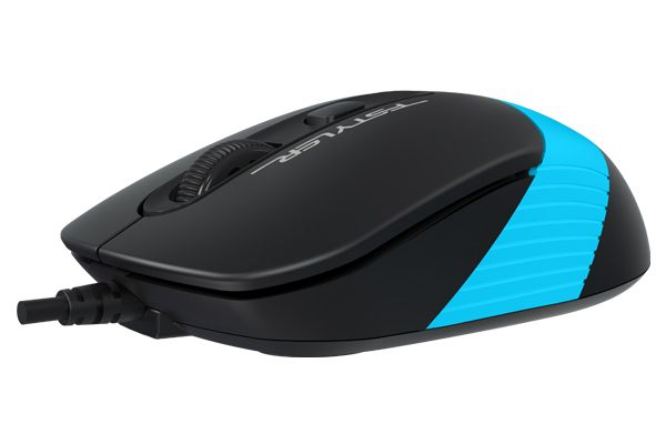 Миша дротова Fstyler, USB, 1600 dpi, чорний + синій A4Tech FM10 — фото 5