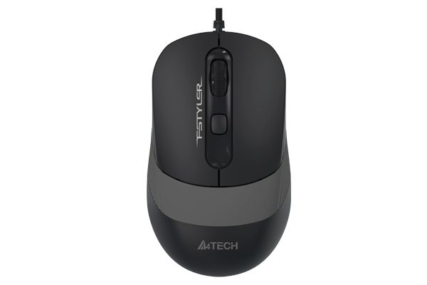 Миша дротова Fstyler, USB, 1600 dpi, чорний + сірий A4Tech FM10