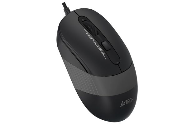 Миша дротова Fstyler, USB, 1600 dpi, чорний + сірий A4Tech FM10 — фото 2