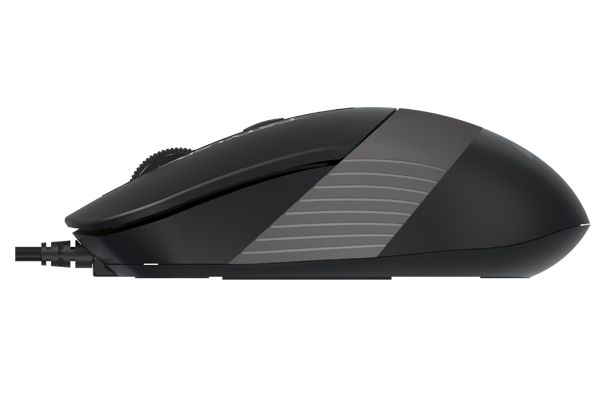 Миша дротова Fstyler, USB, 1600 dpi, чорний + сірий A4Tech FM10 — фото 3