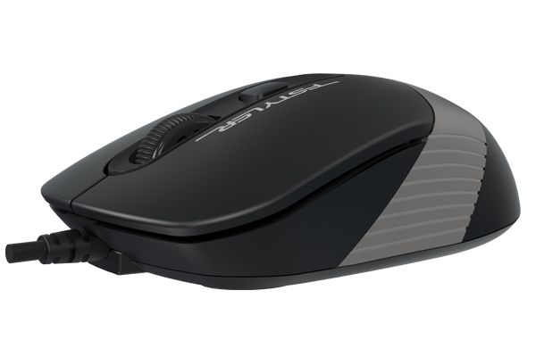 Миша дротова Fstyler, USB, 1600 dpi, чорний + сірий A4Tech FM10 — фото 4