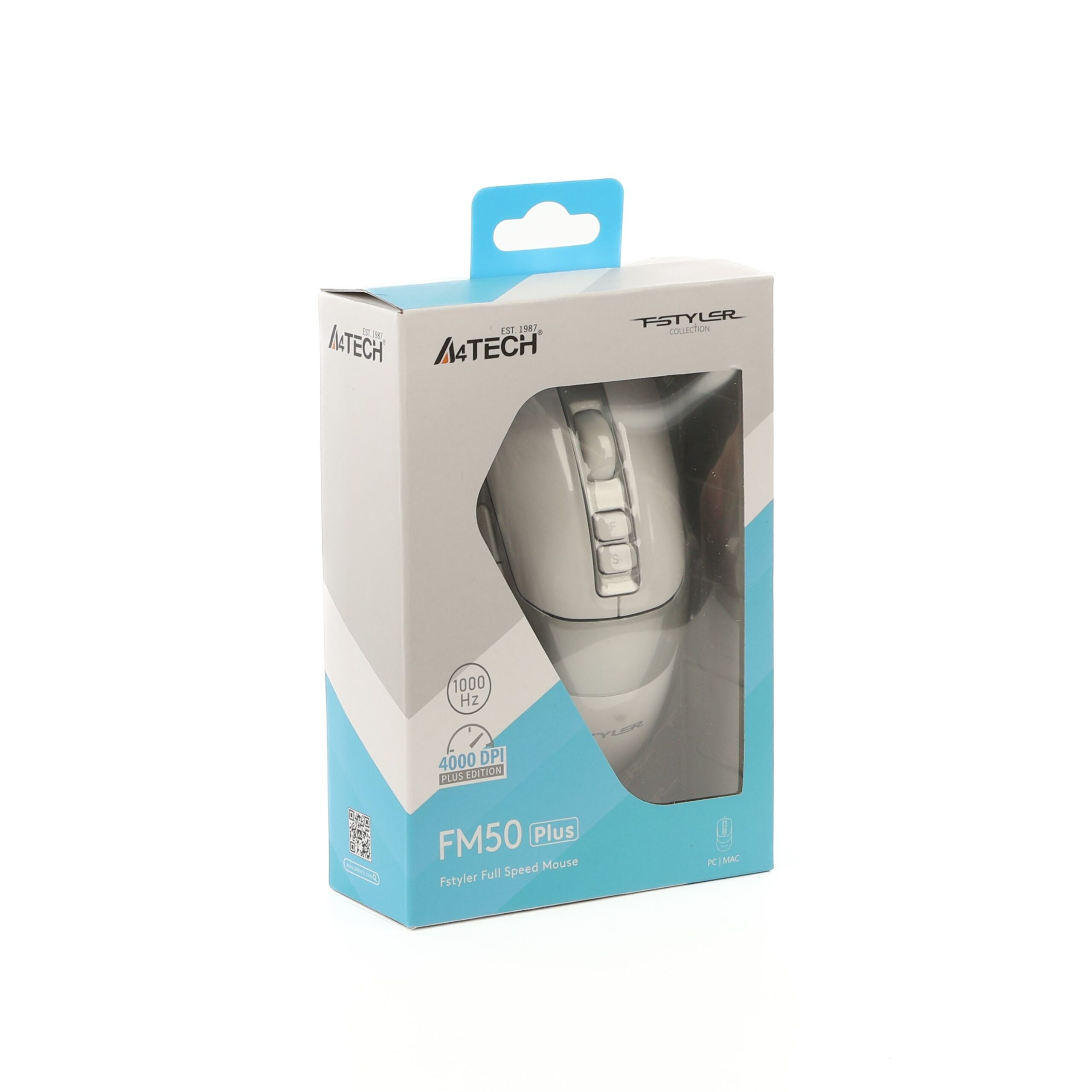 Миша дротова Fstyler, USB, 4000 dpi, Double Click A4Tech FM50 Plus — фото 12