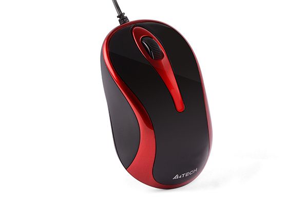 Миша дротова міні V-Track USB, 1200 DPI, 4D колесо A4Tech N-350-2 — фото 2