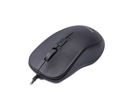 Миша дротова, оптична, 3 кнопки, USB, 1000 dpi, чорн a Maxxter Mc-3B01