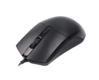 Миша дротова, оптична, 4 кнопки, 2400 DPI, USB, чорний Maxxter Mc-4B01