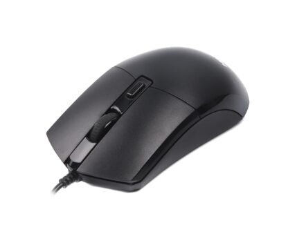Миша дротова, оптична, 4 кнопки, 2400 DPI, USB, чорний Maxxter Mc-4B01