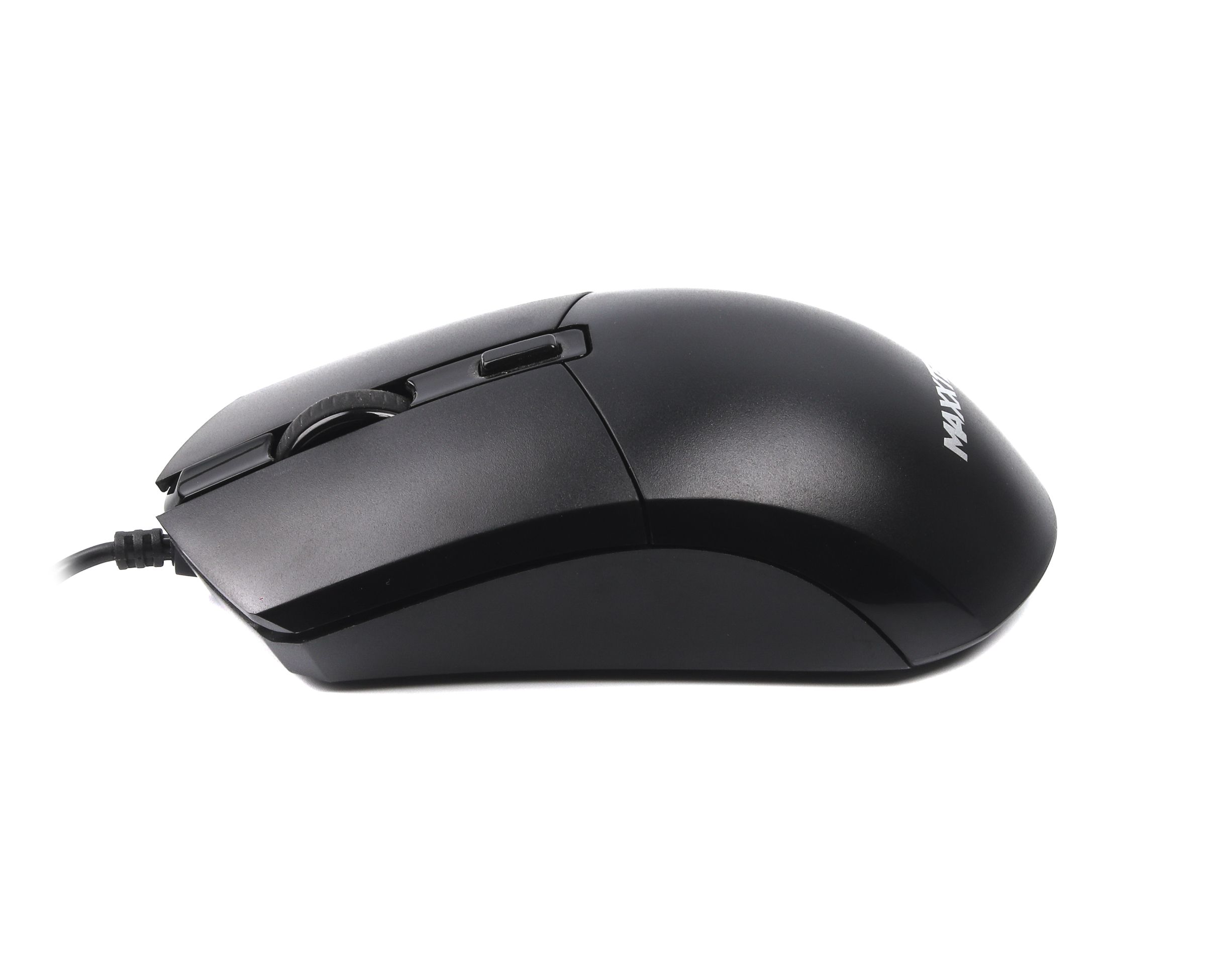 Миша дротова, оптична, 4 кнопки, 2400 DPI, USB, чорний Maxxter Mc-4B01 — фото 2