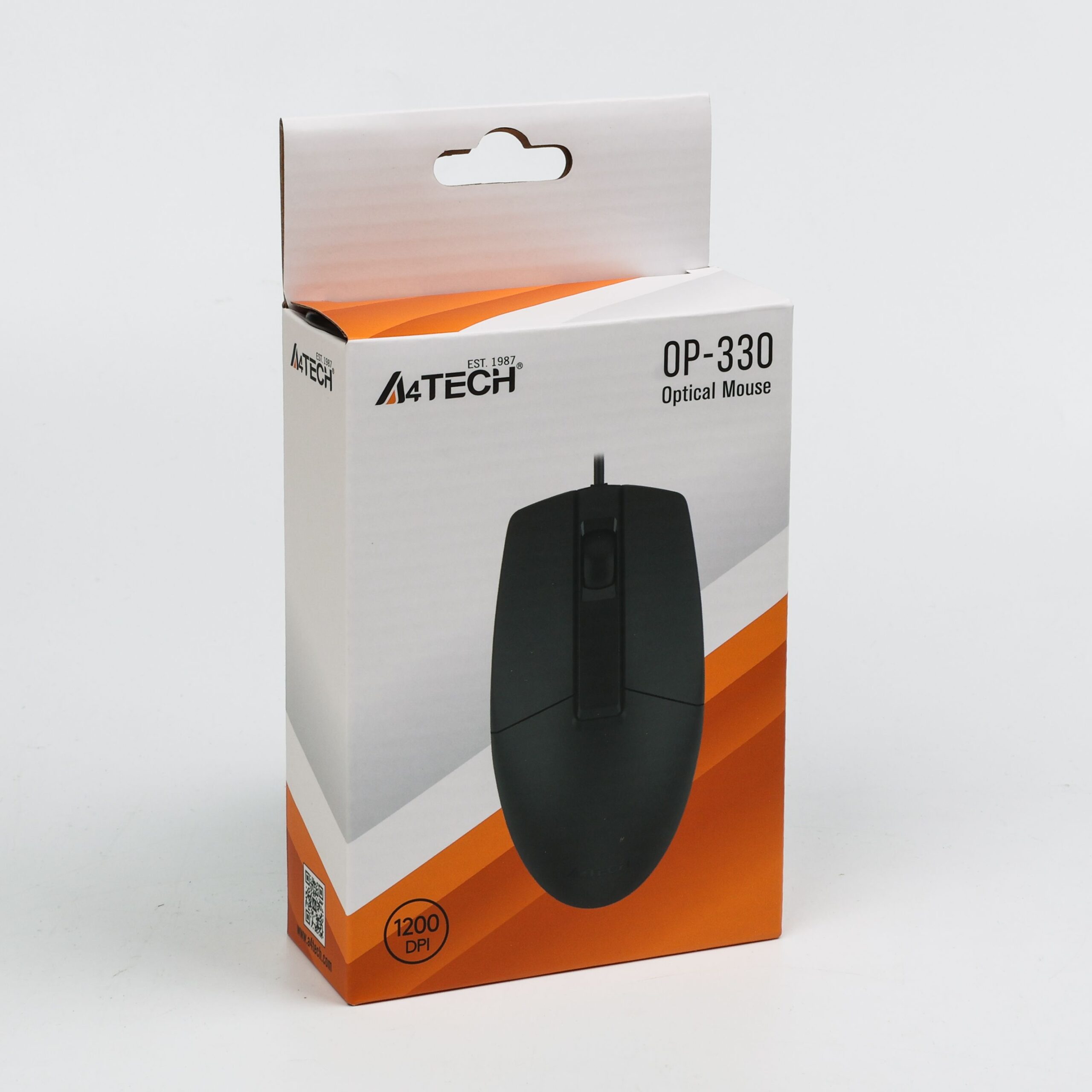 Миша дротова USB, 1200 DPI A4Tech OP-330 USB чорний — фото 6