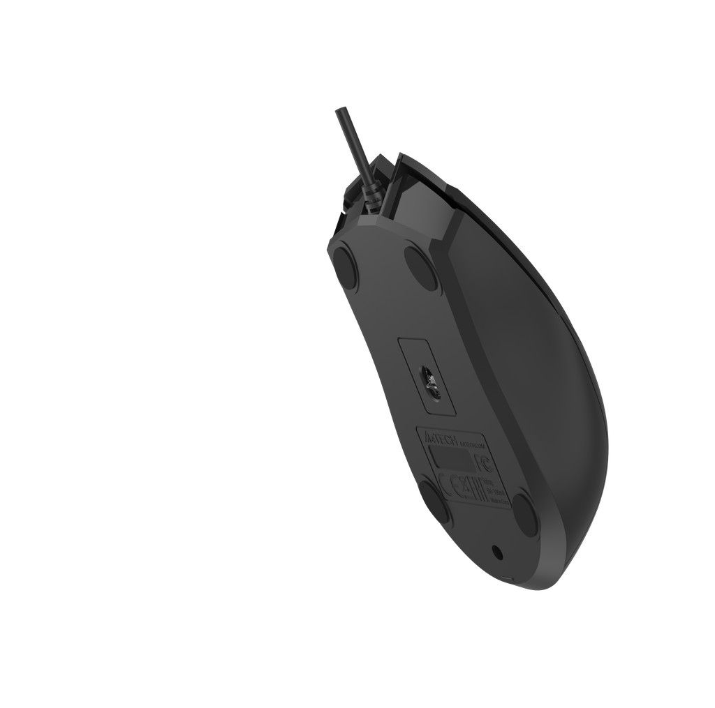 Миша дротова USB, 1200 DPI A4Tech OP-750S USB чорний — фото 4