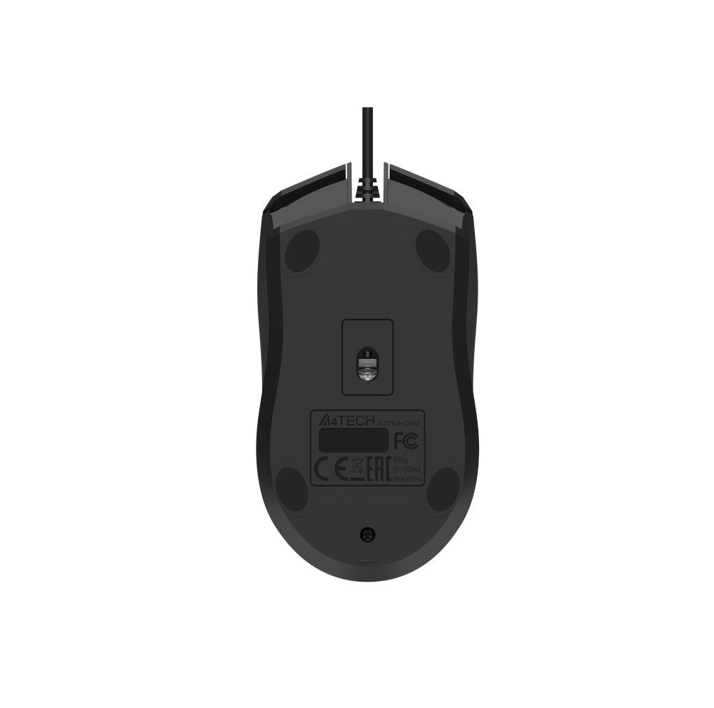 Миша дротова USB, 1200 DPI A4Tech OP-750S USB чорний — фото 9