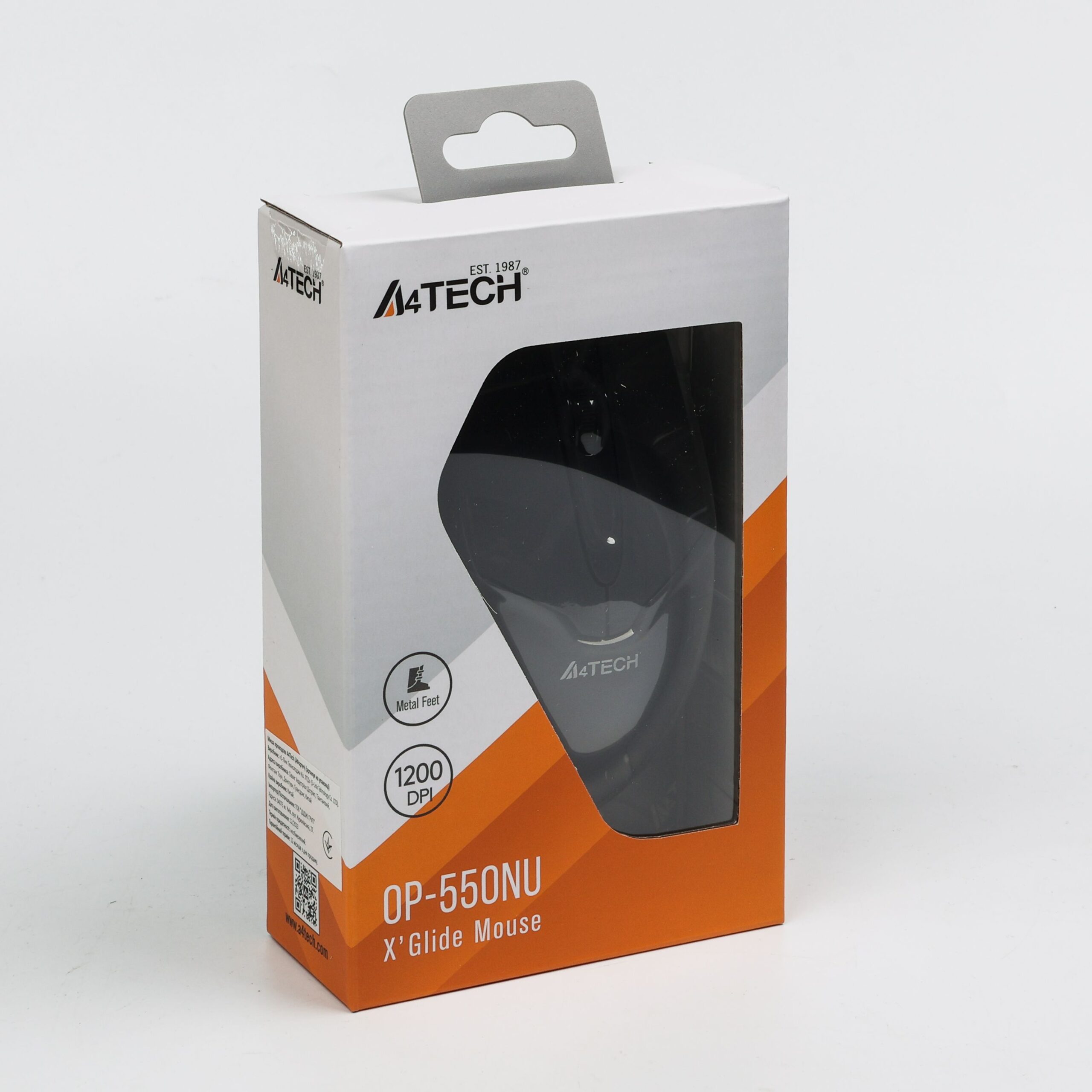 Миша дротова V-Track USB, 1200 DPI A4Tech OP-550NU USB чорний — фото 5