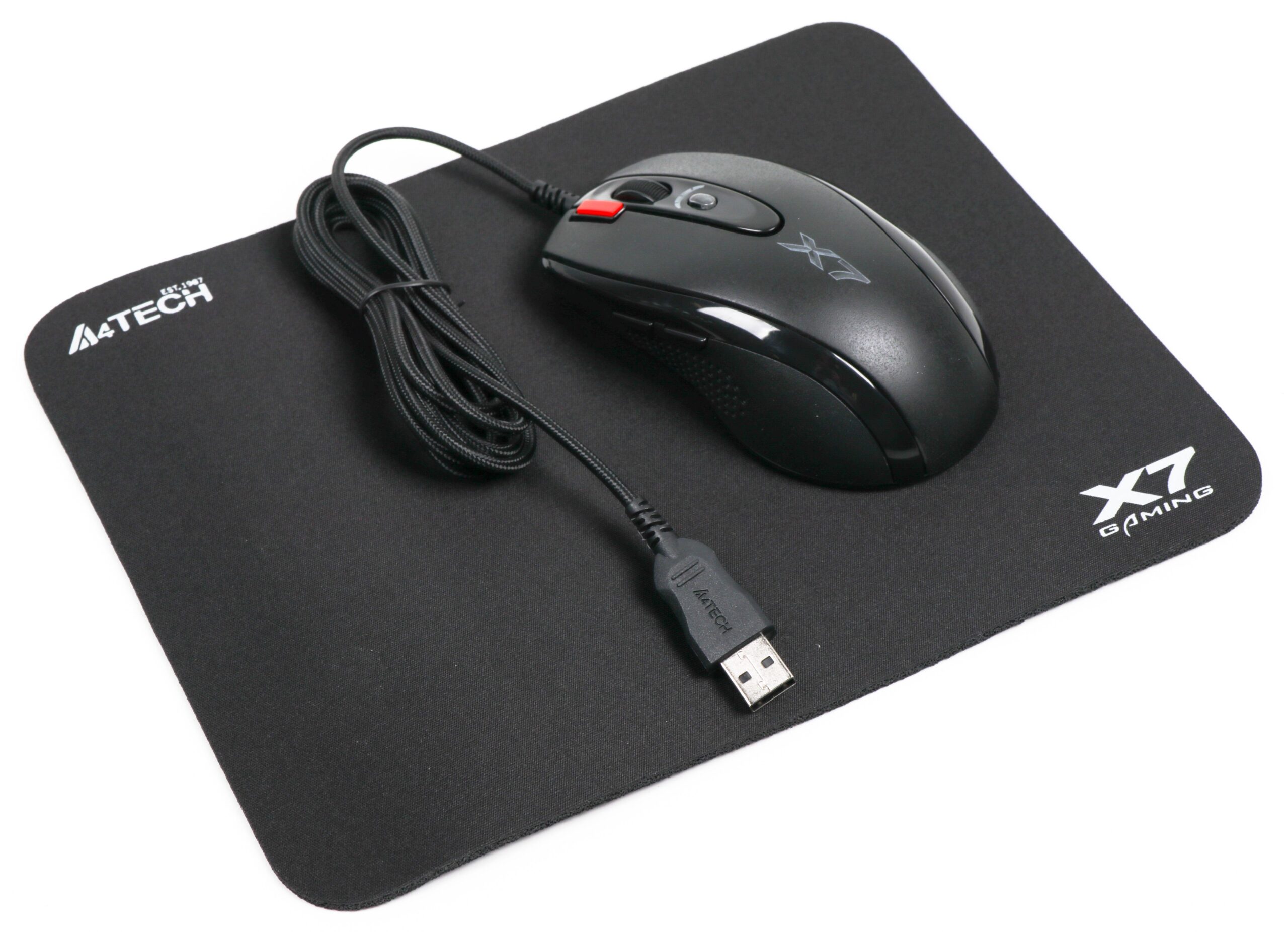 Миша X-710BK, 2000 DPI, USB + килимок X7-200MP (Bundle) A4Tech X-7120