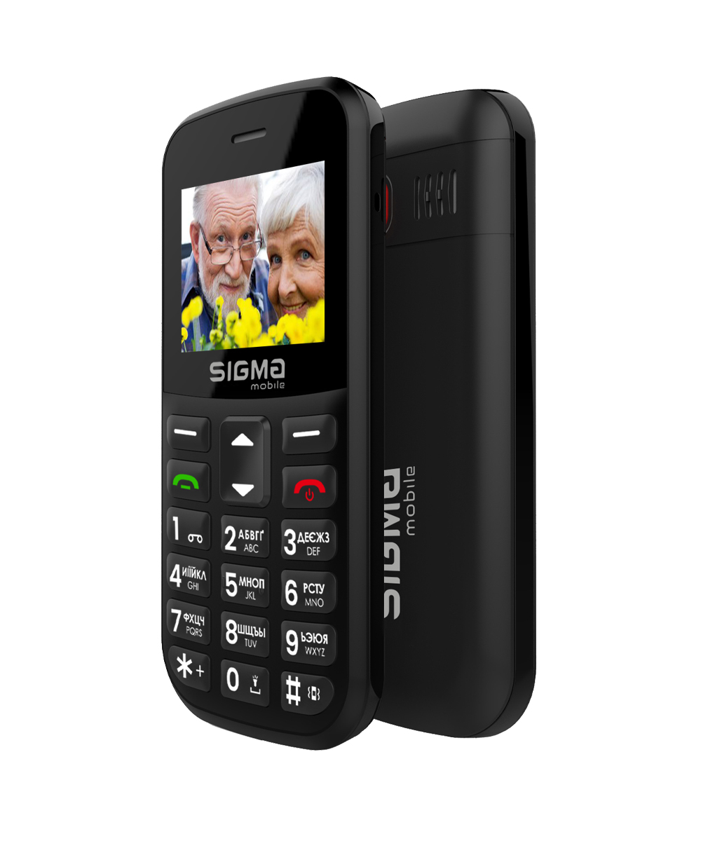 Мобільний телефон Sigma Comfort 50 EASY TYPE-C, 1,77", 1000 мА·год, чорний — фото 4