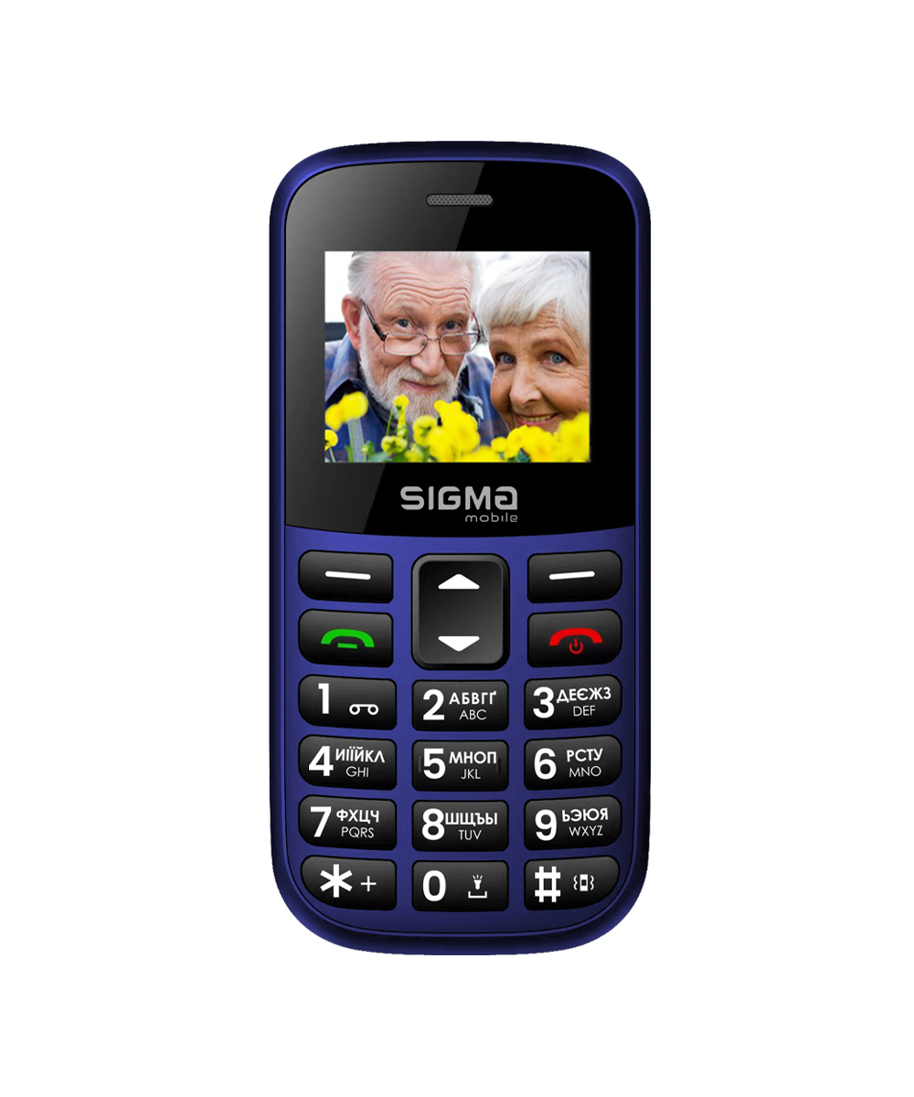 Мобільний телефон Sigma Comfort 50 EASY TYPE-C, 1,77", 1000 мА·год, чорний