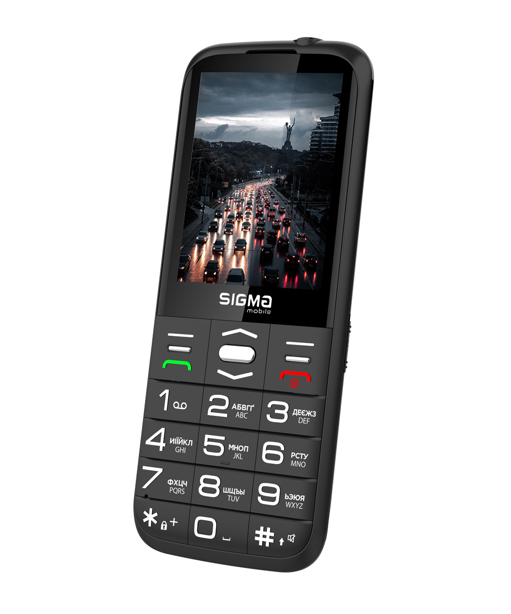 Мобільний телефон Sigma Comfort 50 GRACE TYPE-C, 2,8", 1700 мА·год, чорний — фото 3