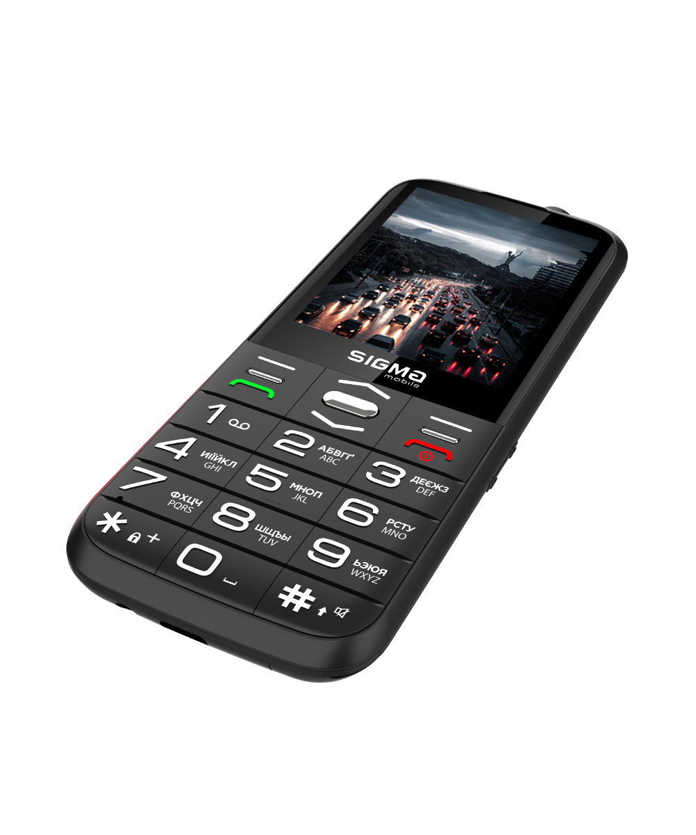 Мобільний телефон Sigma Comfort 50 GRACE TYPE-C, 2,8", 1700 мА·год, чорний — фото 5