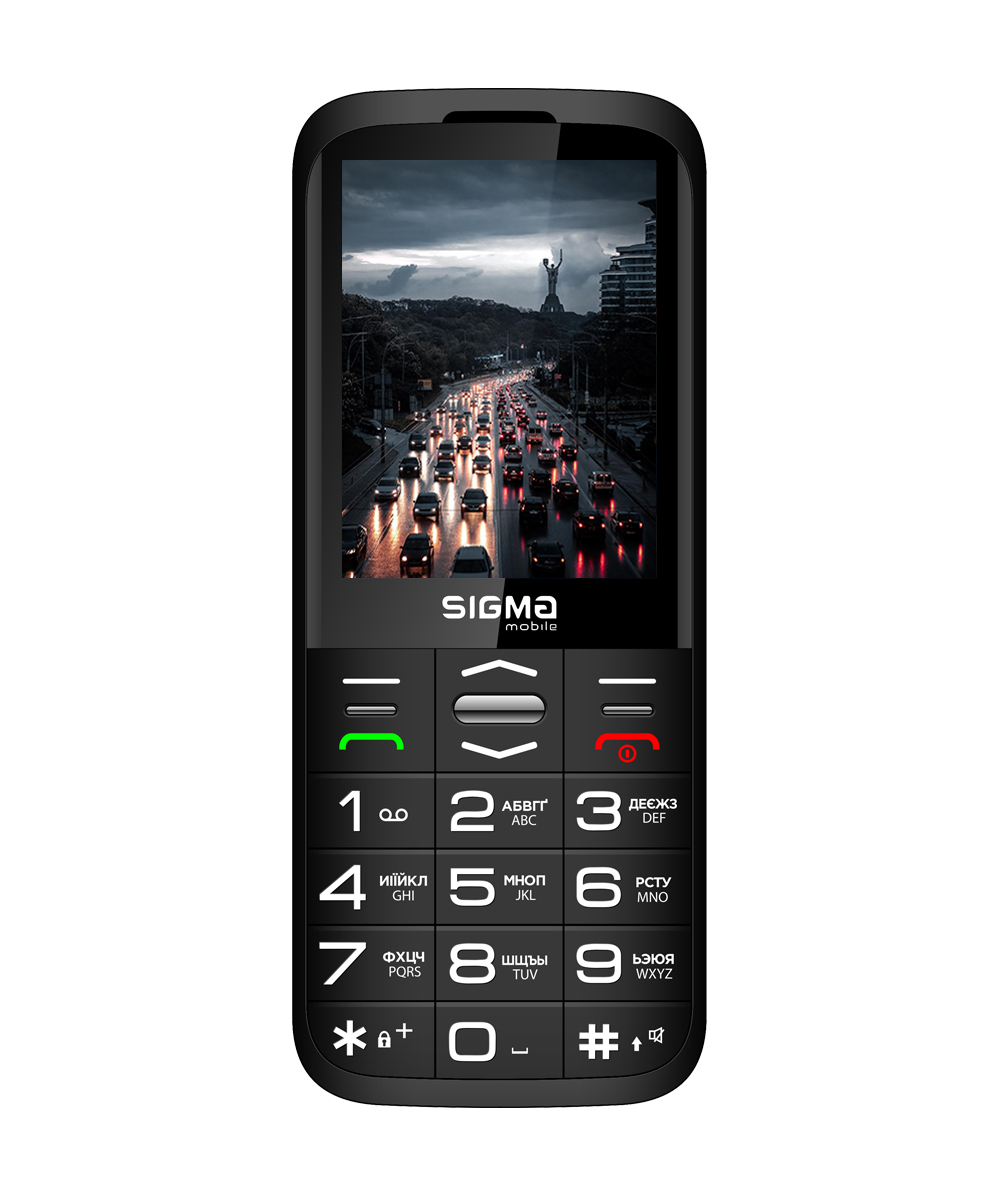 Мобільний телефон Sigma Comfort 50 GRACE TYPE-C, 2,8", 1700 мА·год, чорний