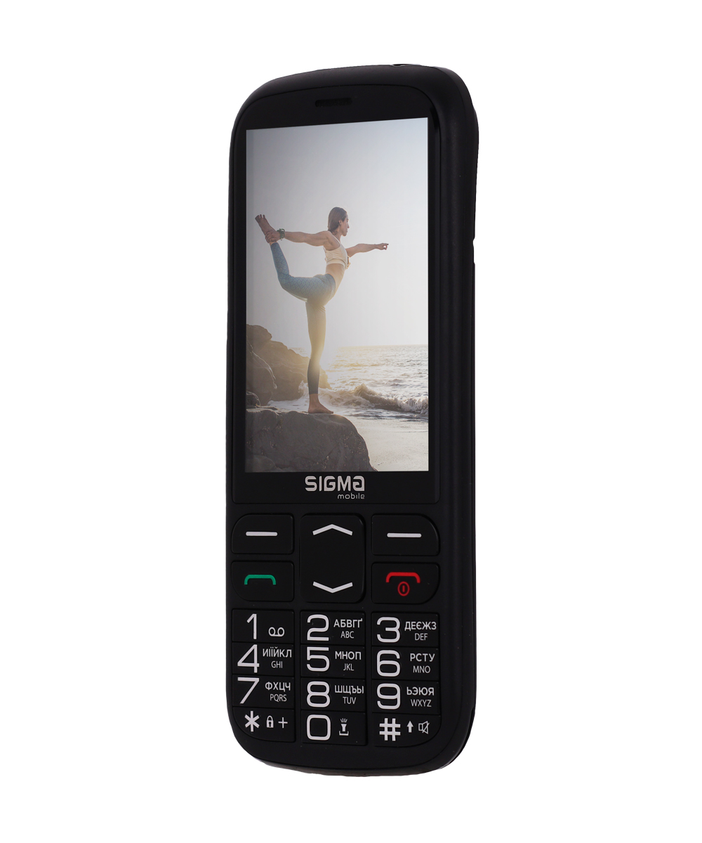 Мобільний телефон Sigma Comfort 50 Optima TYPE-C, 3,5", 2500 мА·год, чорний — фото 3