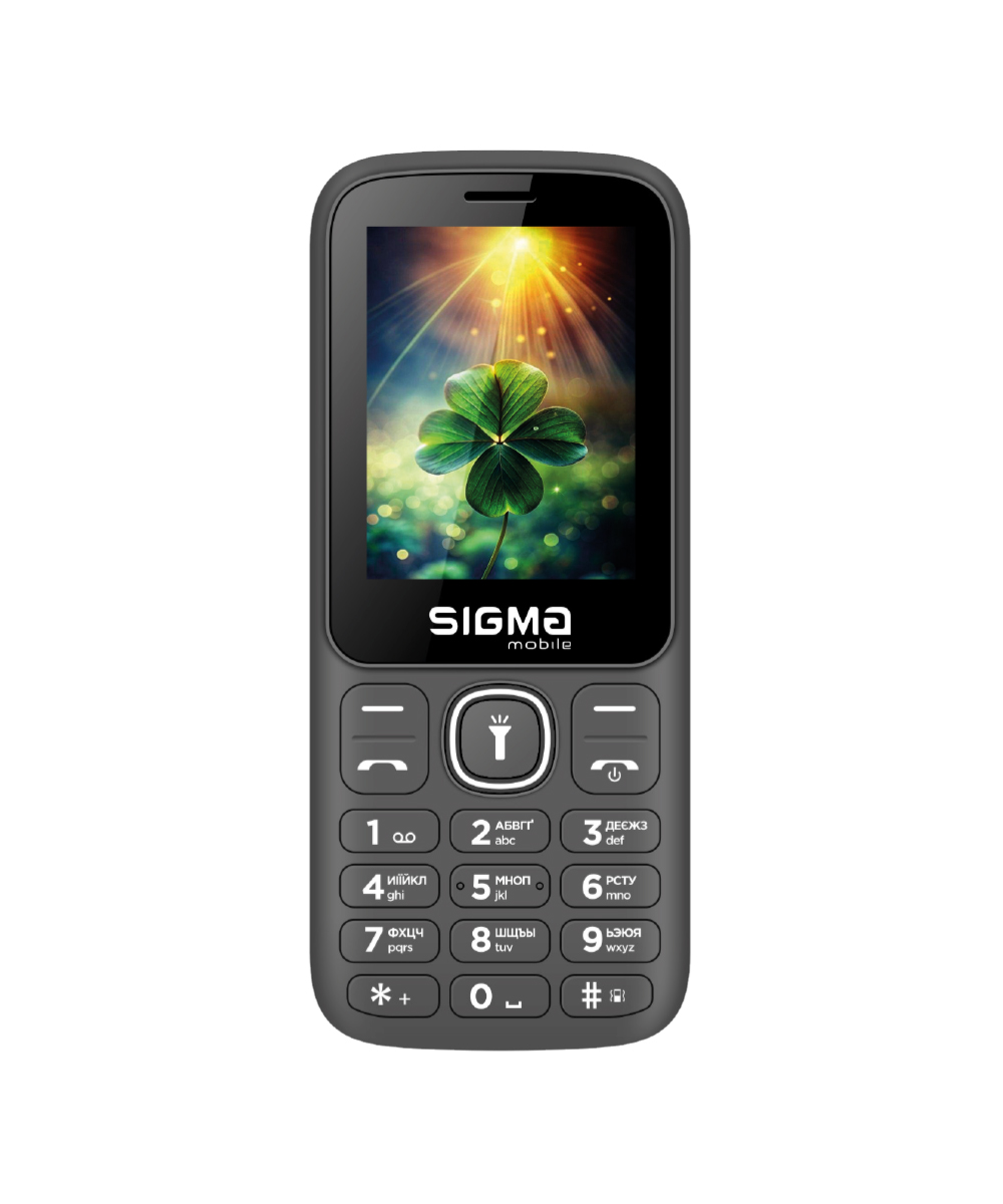 Мобільний телефон Sigma X-style 242 LUCKY, 2,4", 2500 мА·год, чорний