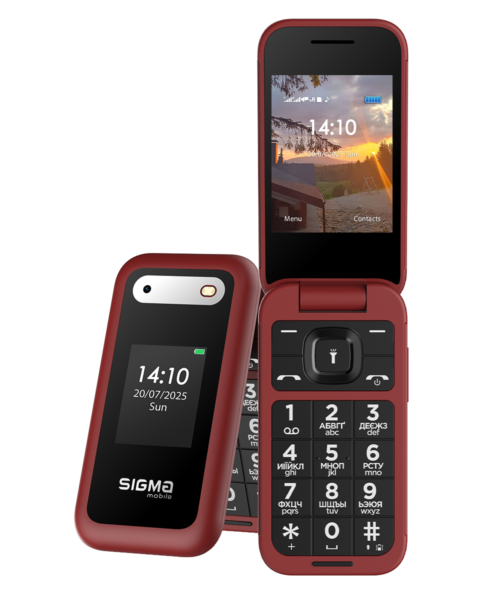 Мобільний телефон Sigma X-style 281 CLIK, 2,8″+1,77″", 1400 мА·год, чорний — фото 11