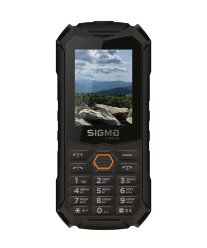Мобільний телефон Sigma X-treme PV68, 2,4", 2500 мА·год, IP68, чорний