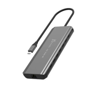 Мультиадаптер USB-C 5-в-1 (хаб/Hdmi/PD/LAN/Audio) J5create JCD398-N