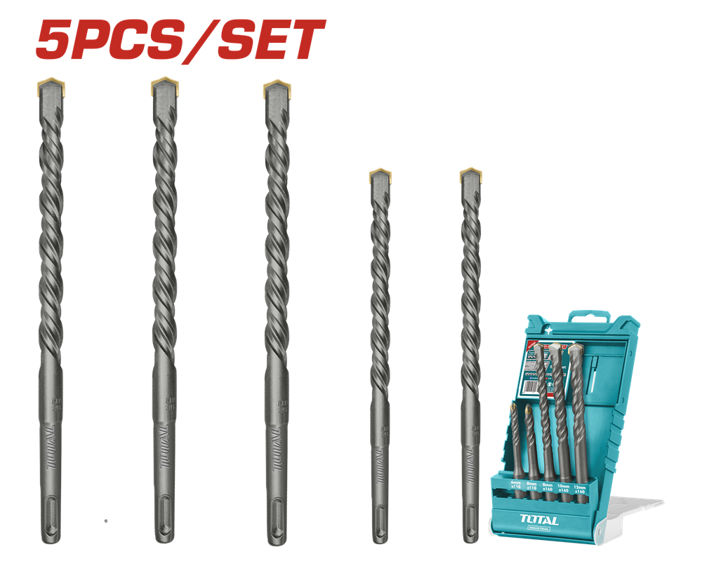 Набір бурів SDS Plus TOTAL TAC190501 6-12 мм