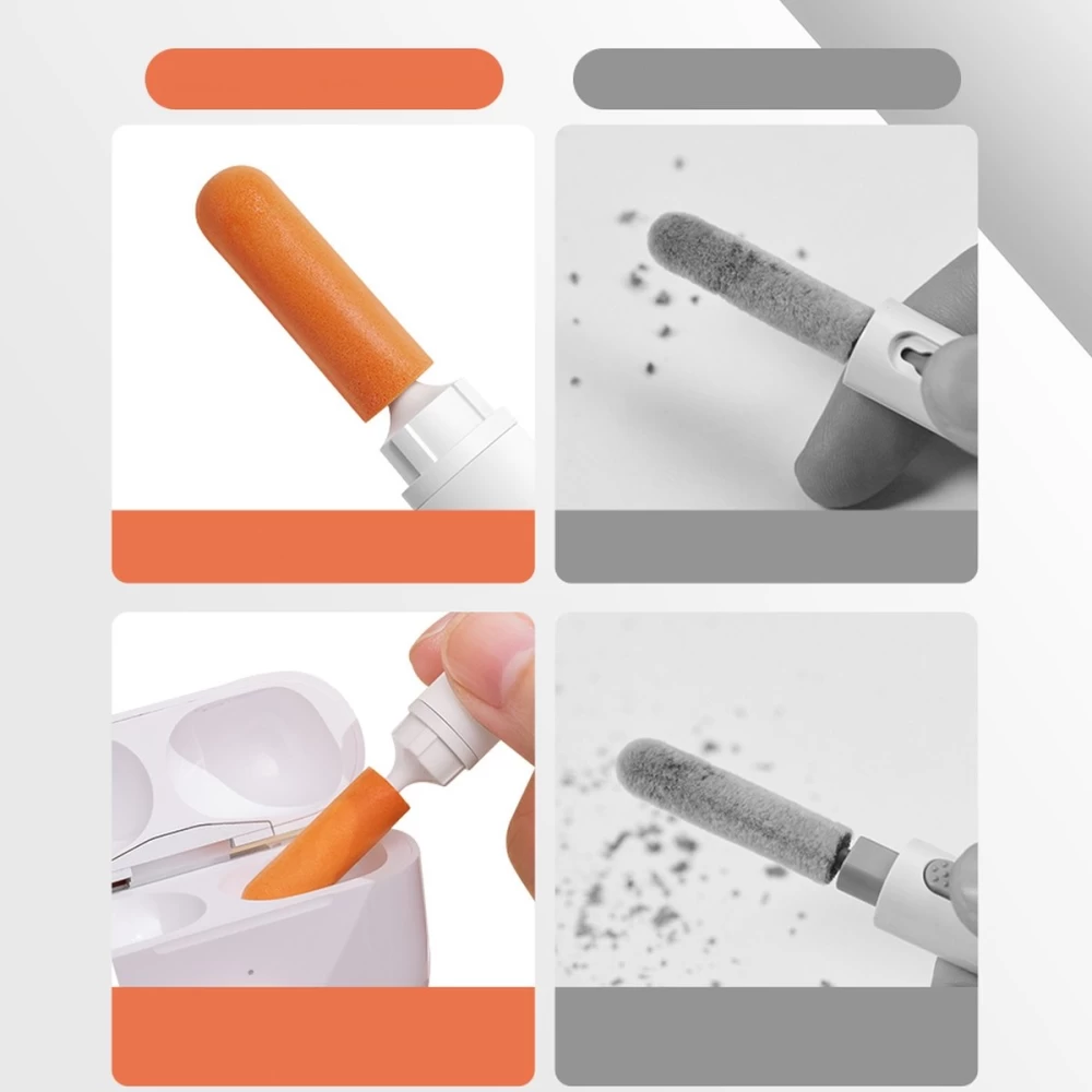 Набір для очистки девайсів Baseus Cleaning Brush White — фото 13