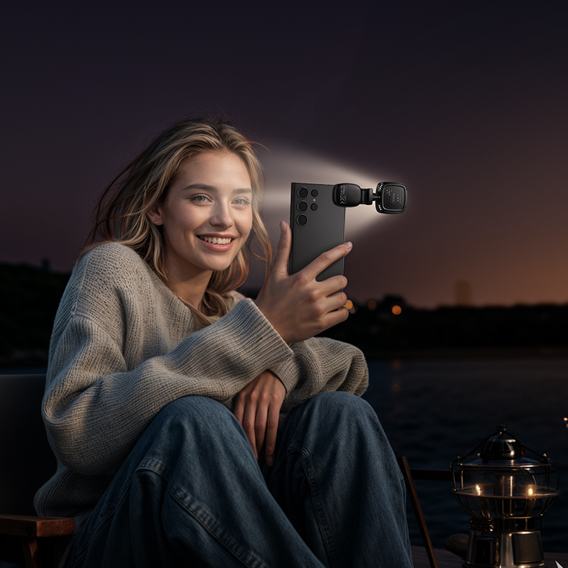 Накамерна лампа HOCO K28 Beauty mini fill light Blck — фото 9