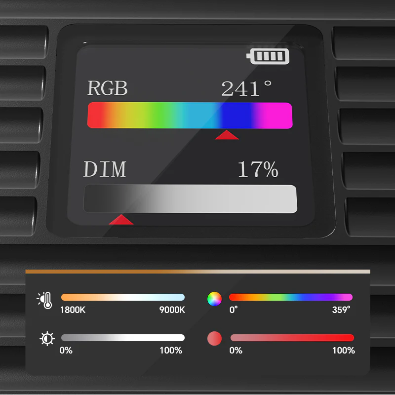 Накамерне світло Ulanzi K20 RGB 20W Panel light — фото 12
