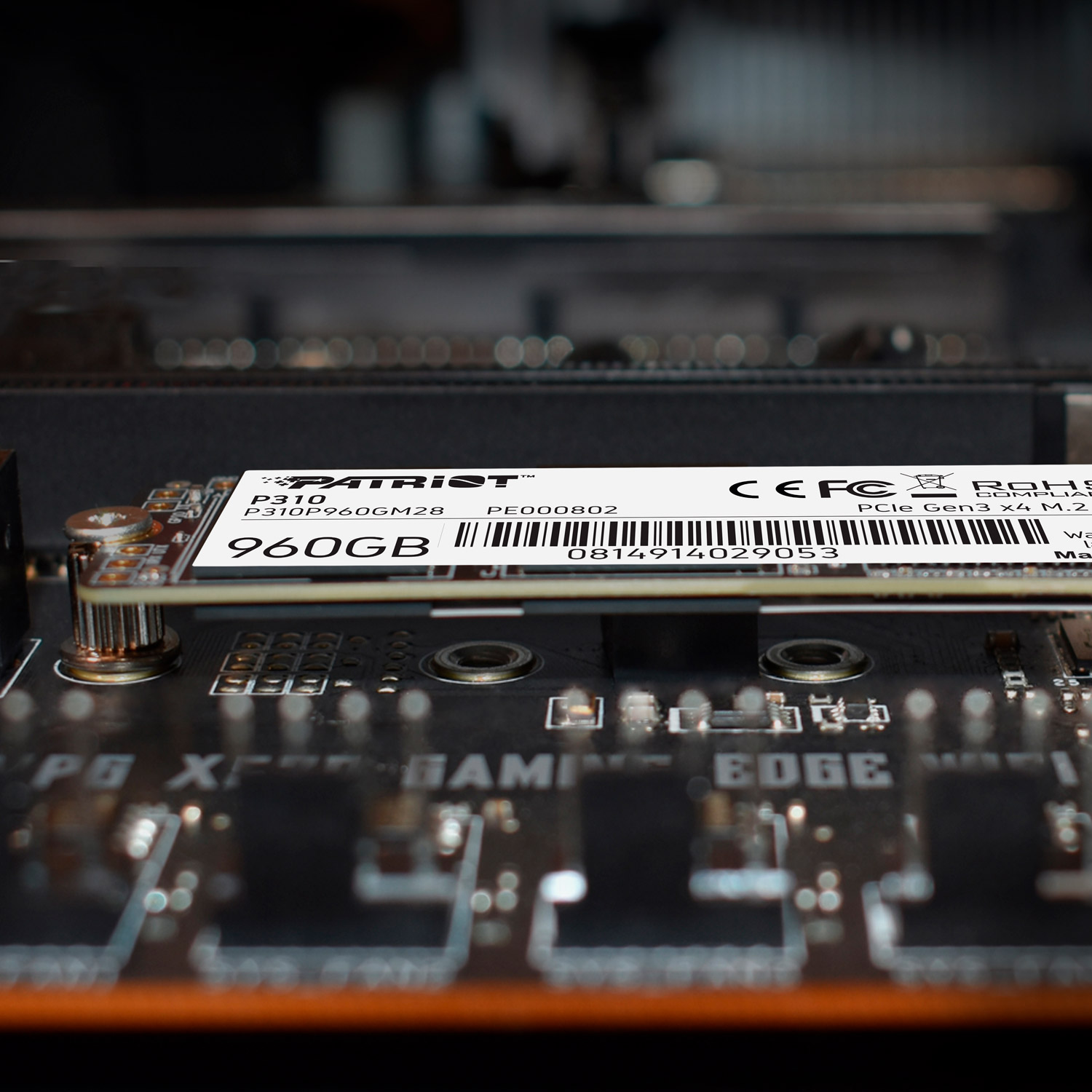 Накопичувач SSD M.2 Patriot P310 960GB NVMe 2280 PCIe 3.0x4 3D NAND TLC — фото 10