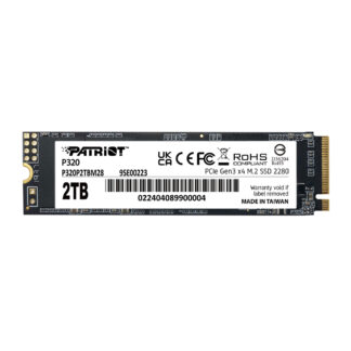 Накопичувач SSD M.2 Patriot P320 2 ТБ NVMe Gen3