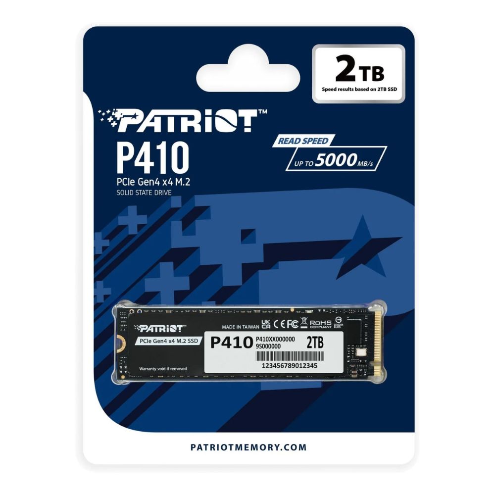 Накопичувач SSD M.2 Patriot P410 2TB PCIe Gen4 — фото 3