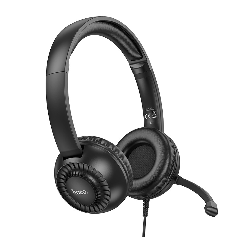 Навушники ігрові HOCO W112 Pure headphones Black — фото 5