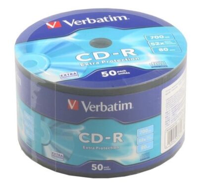 Носії інформації VERBATIM CD-R 700Mb 52x Wrap