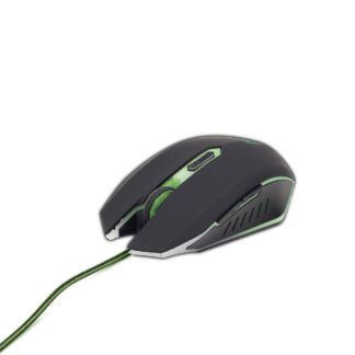Оптична ігрова миша, USB інтерфейс, 2400 dpi, зелений Gembird