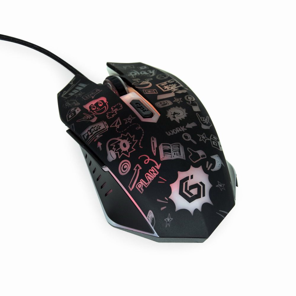 Оптична миша, 6 кнопок, USB інтерфейс, 3600 dpi, п i дсв i чування — фото 4