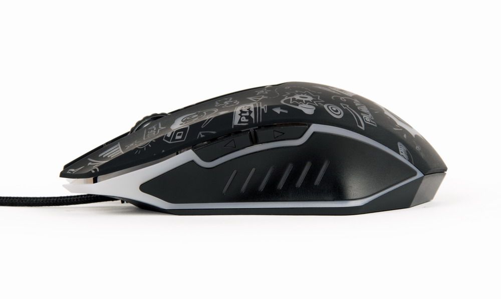 Оптична миша, 6 кнопок, USB інтерфейс, 3600 dpi, п i дсв i чування — фото 6