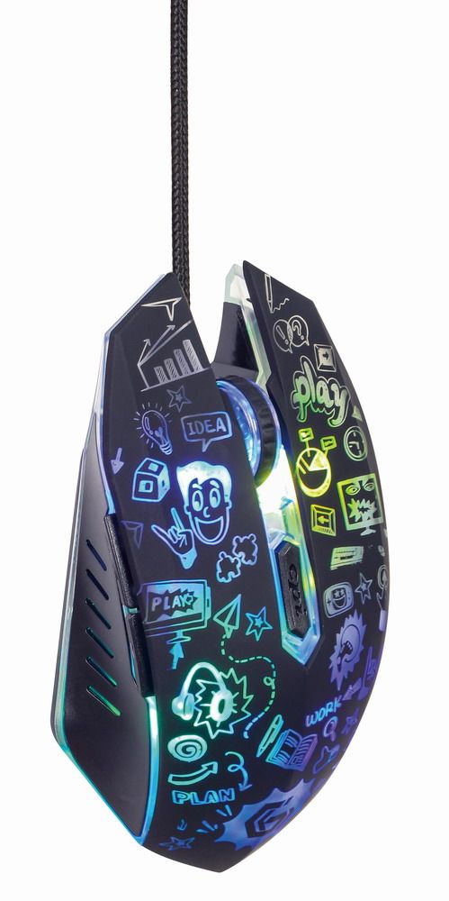 Оптична миша, 6 кнопок, USB інтерфейс, 3600 dpi, п i дсв i чування — фото 7