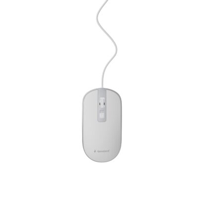 Оптична миша, USB інтерфейс, 1600 dpi, б i ло-с i рий Gembird MUS-4B-06-WS