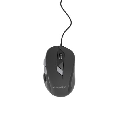 Оптична миша, USB інтерфейс, 1600 dpi, чорний Gembird MUS-6B-01