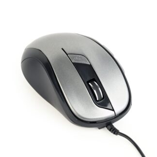 Оптична миша, USB інтерфейс, 1600 dpi, сіро-чорний Gembird