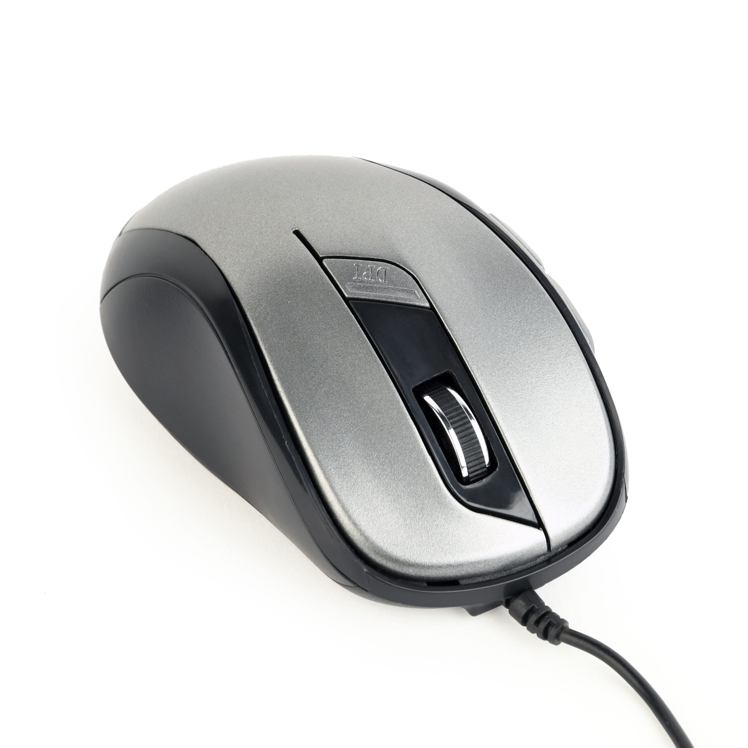 Оптична миша, USB інтерфейс, 1600 dpi, сіро-чорний Gembird