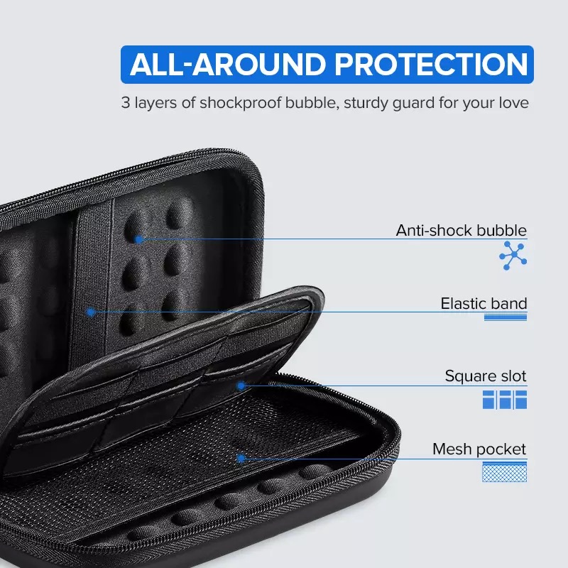 Органайзер для HDD UGREEN LP128 Hard Disk Storage Bag Large Size(UGR-50274) — фото 4