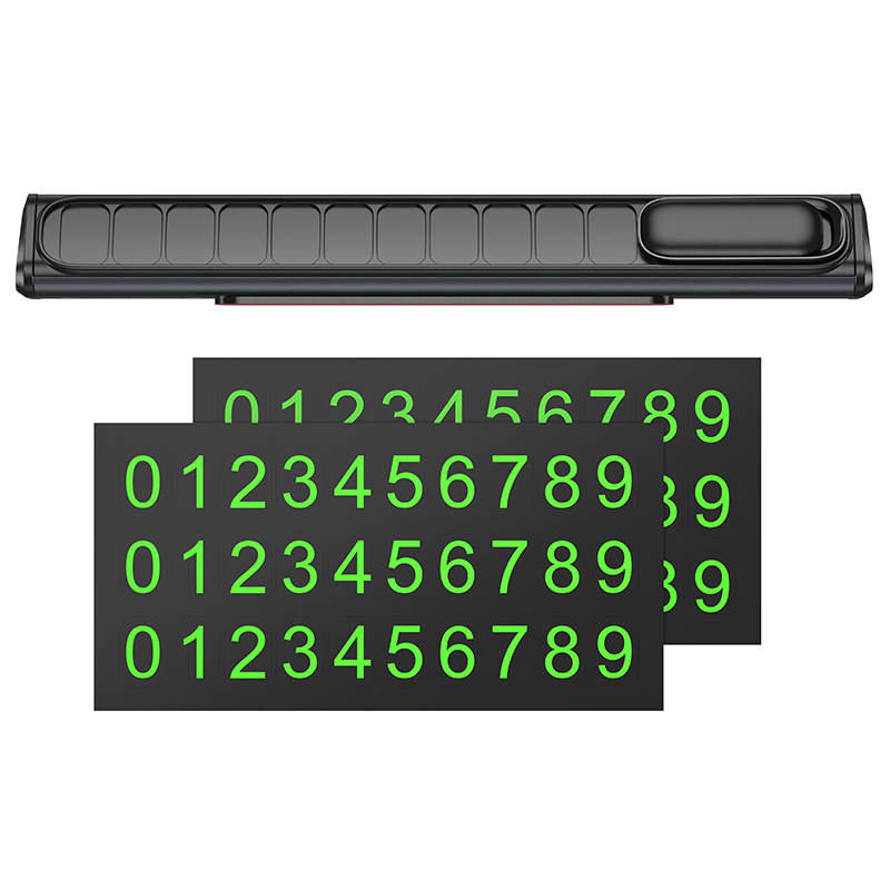 Паркувальна карта BOROFONE FC3 Ronny can hidden parking sign Black Metal Gray — фото 8