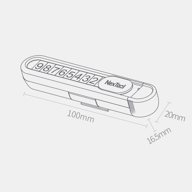 Паркувальна картка Xiaomi Nextool Multifunctional Parking Sign Black — фото 10