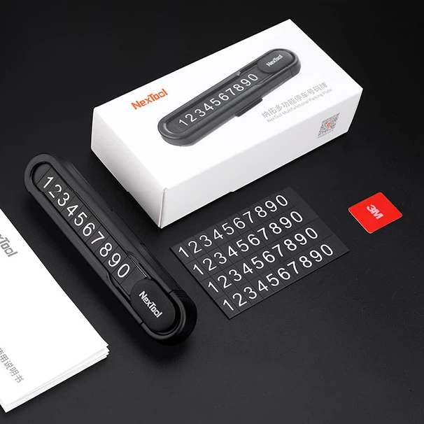 Паркувальна картка Xiaomi Nextool Multifunctional Parking Sign Black — фото 3